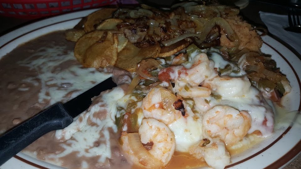 1 with Camarones Rancheros